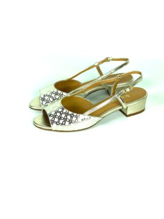 Elisa - Beige gold Sandale